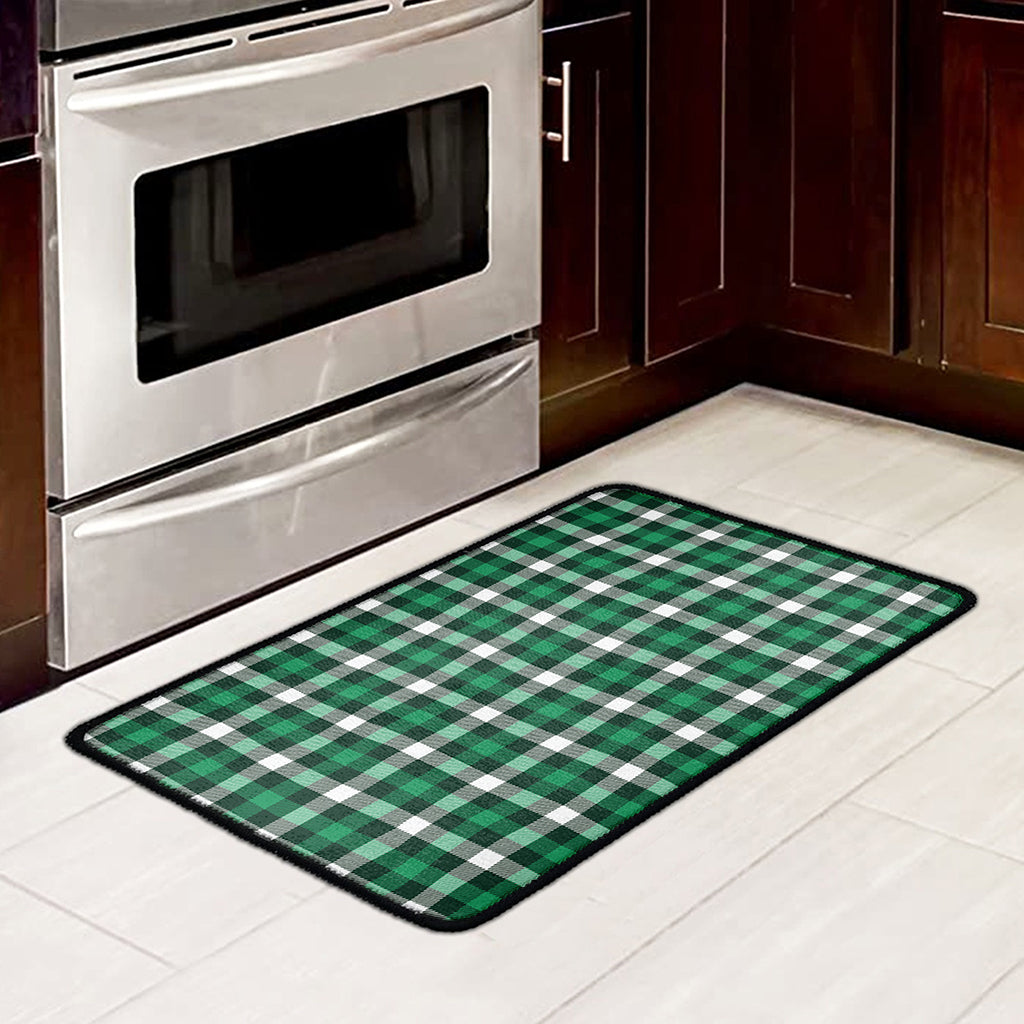 Saint Patrick's Day Stewart Plaid Print Kitchen Mat