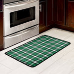 Saint Patrick's Day Stewart Plaid Print Kitchen Mat