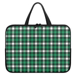 Saint Patrick's Day Stewart Plaid Print Laptop Sleeve With Handle