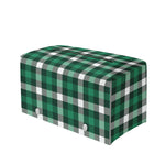 Saint Patrick's Day Stewart Plaid Print Leather Tissue Box Cover