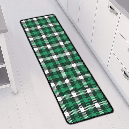 Saint Patrick's Day Stewart Plaid Print Long Kitchen Mat