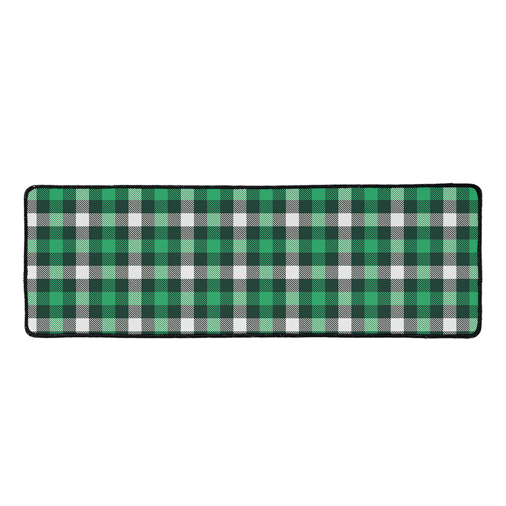 Saint Patrick's Day Stewart Plaid Print Long Kitchen Mat