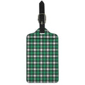 Saint Patrick's Day Stewart Plaid Print Luggage Tag