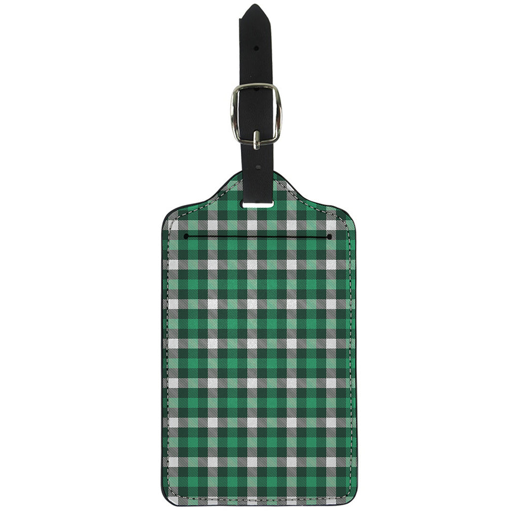 Saint Patrick's Day Stewart Plaid Print Luggage Tag