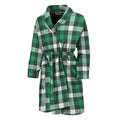 Saint Patrick's Day Stewart Plaid Print Men's Bathrobe