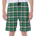 Saint Patrick's Day Stewart Plaid Print Men's Beach Shorts