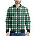 Saint Patrick's Day Stewart Plaid Print Men's Bomber Jacket
