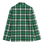 Saint Patrick's Day Stewart Plaid Print Men's Cotton Blazer