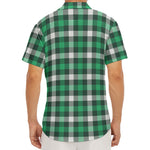 Saint Patrick's Day Stewart Plaid Print Men's Deep V-Neck Shirt