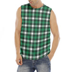 Saint Patrick's Day Stewart Plaid Print Men's Fitness Tank Top