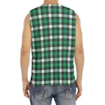 Saint Patrick's Day Stewart Plaid Print Men's Fitness Tank Top