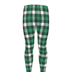Saint Patrick's Day Stewart Plaid Print Men's leggings