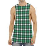 Saint Patrick's Day Stewart Plaid Print Men's Muscle Tank Top