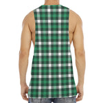 Saint Patrick's Day Stewart Plaid Print Men's Muscle Tank Top