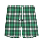 Saint Patrick's Day Stewart Plaid Print Men's Sports Shorts