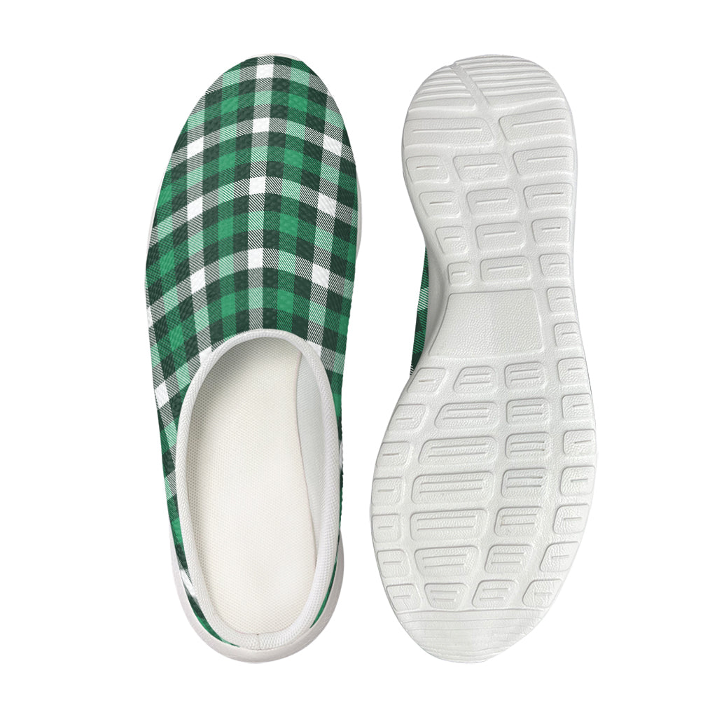 Saint Patrick's Day Stewart Plaid Print Mesh Casual Shoes