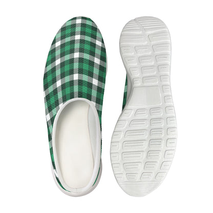 Saint Patrick's Day Stewart Plaid Print Mesh Casual Shoes