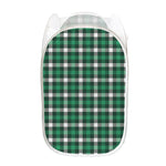 Saint Patrick's Day Stewart Plaid Print Mesh Laundry Hamper