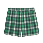Saint Patrick's Day Stewart Plaid Print Mesh Shorts