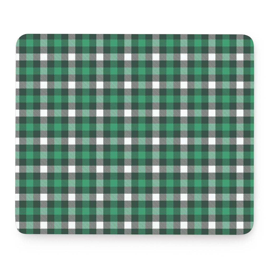 Saint Patrick's Day Stewart Plaid Print Mouse Pad