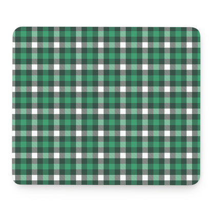 Saint Patrick's Day Stewart Plaid Print Mouse Pad