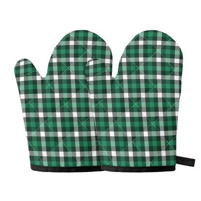 Saint Patrick's Day Stewart Plaid Print Oven Mitts