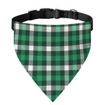 Saint Patrick's Day Stewart Plaid Print Over The Collar Dog Bandana