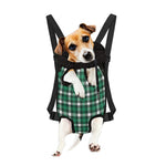 Saint Patrick's Day Stewart Plaid Print Pet Carrier Backpack