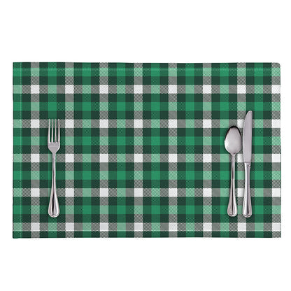 Saint Patrick's Day Stewart Plaid Print Placemat