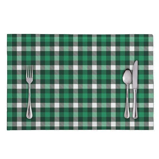 Saint Patrick's Day Stewart Plaid Print Placemat