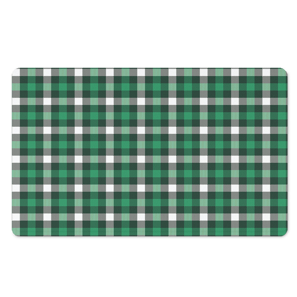 Saint Patrick's Day Stewart Plaid Print Polyester Doormat