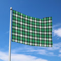 Saint Patrick's Day Stewart Plaid Print Polyester Flag