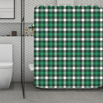 Saint Patrick's Day Stewart Plaid Print Polyester Shower Curtain