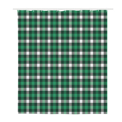 Saint Patrick's Day Stewart Plaid Print Polyester Shower Curtain