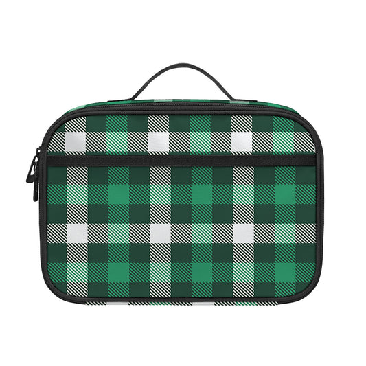 Saint Patrick's Day Stewart Plaid Print Portable Lunch Bag