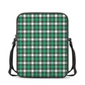 Saint Patrick's Day Stewart Plaid Print Rectangular Crossbody Bag