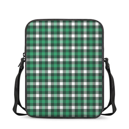 Saint Patrick's Day Stewart Plaid Print Rectangular Crossbody Bag