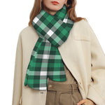 Saint Patrick's Day Stewart Plaid Print Scarf