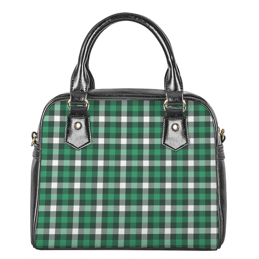 Saint Patrick's Day Stewart Plaid Print Shoulder Handbag