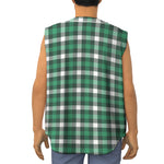 Saint Patrick's Day Stewart Plaid Print Sleeveless Baseball Jersey