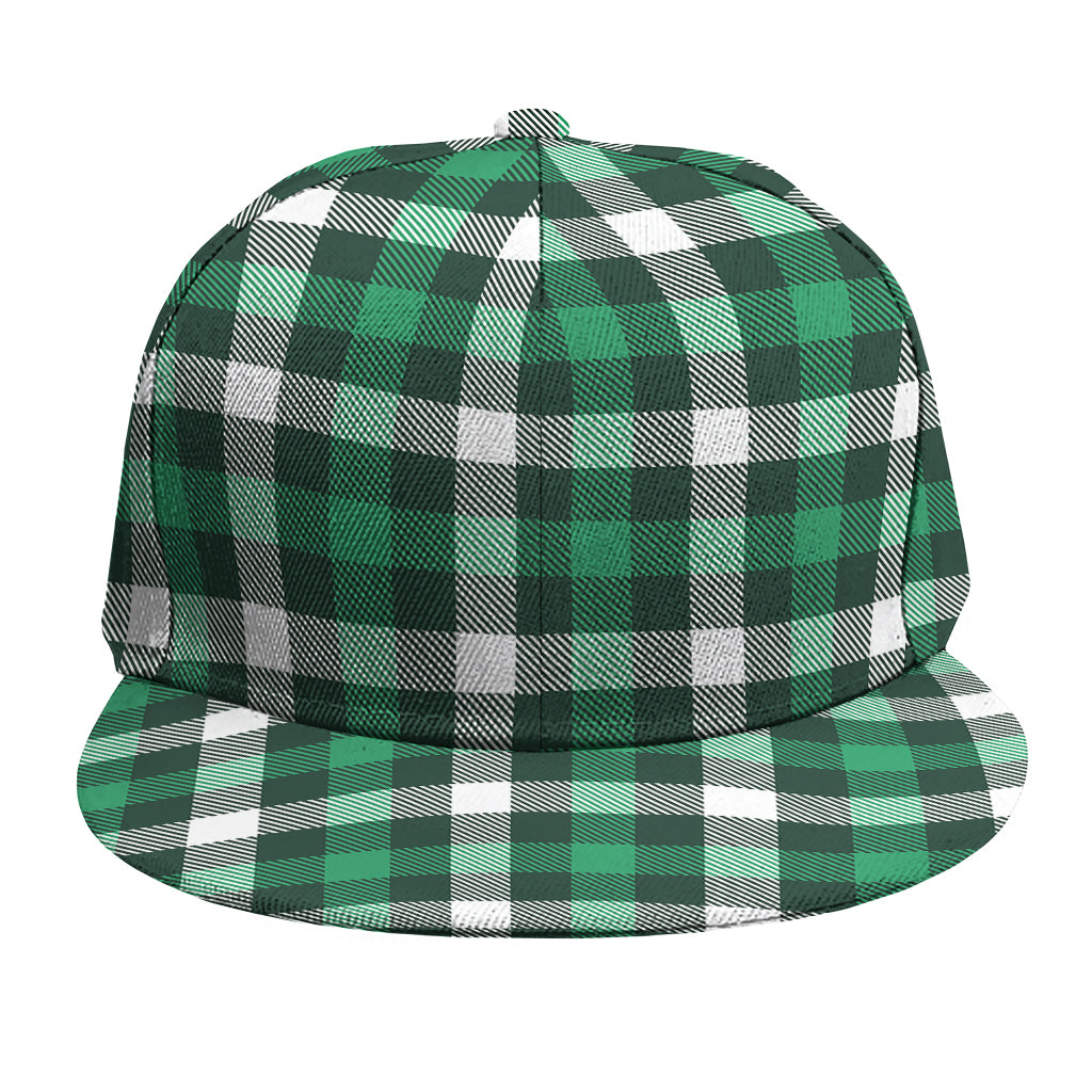 Saint Patrick's Day Stewart Plaid Print Snapback Cap