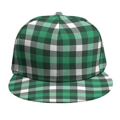 Saint Patrick's Day Stewart Plaid Print Snapback Cap