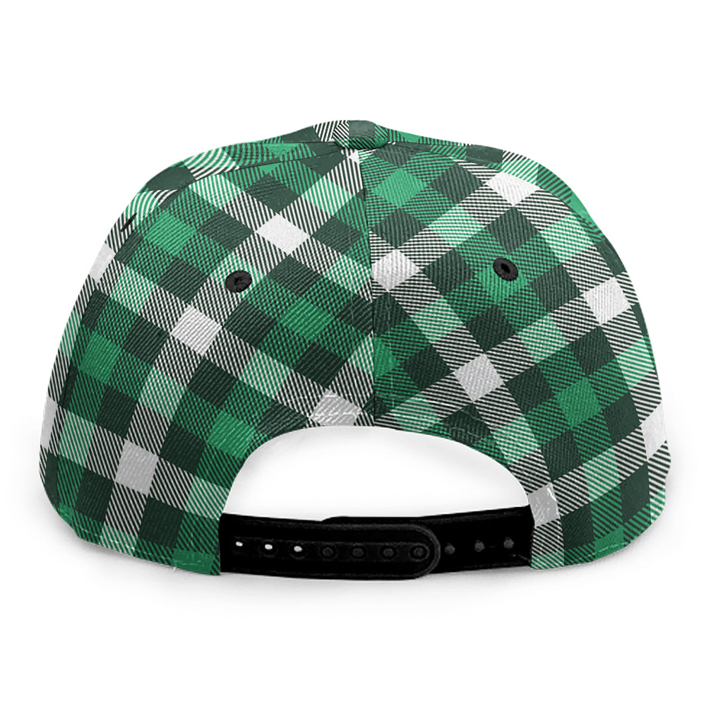 Saint Patrick's Day Stewart Plaid Print Snapback Cap