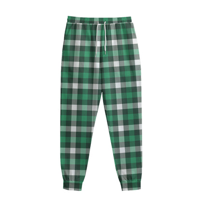 Saint Patrick's Day Stewart Plaid Print Sweatpants