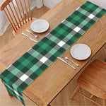 Saint Patrick's Day Stewart Plaid Print Table Runner