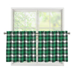 Saint Patrick's Day Stewart Plaid Print Tier Curtains
