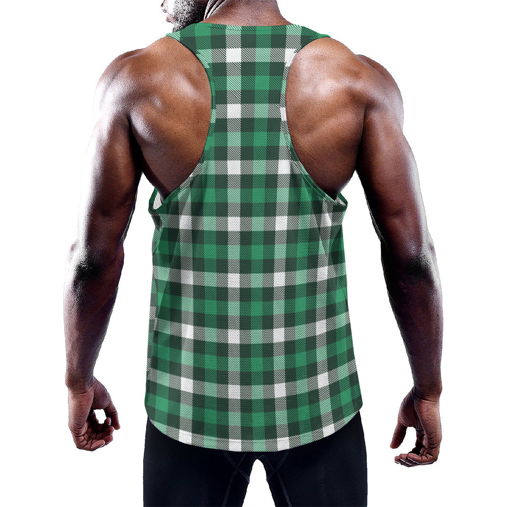 Saint Patrick's Day Stewart Plaid Print Training Tank Top