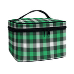 Saint Patrick's Day Stewart Plaid Print Travel Makeup Bag