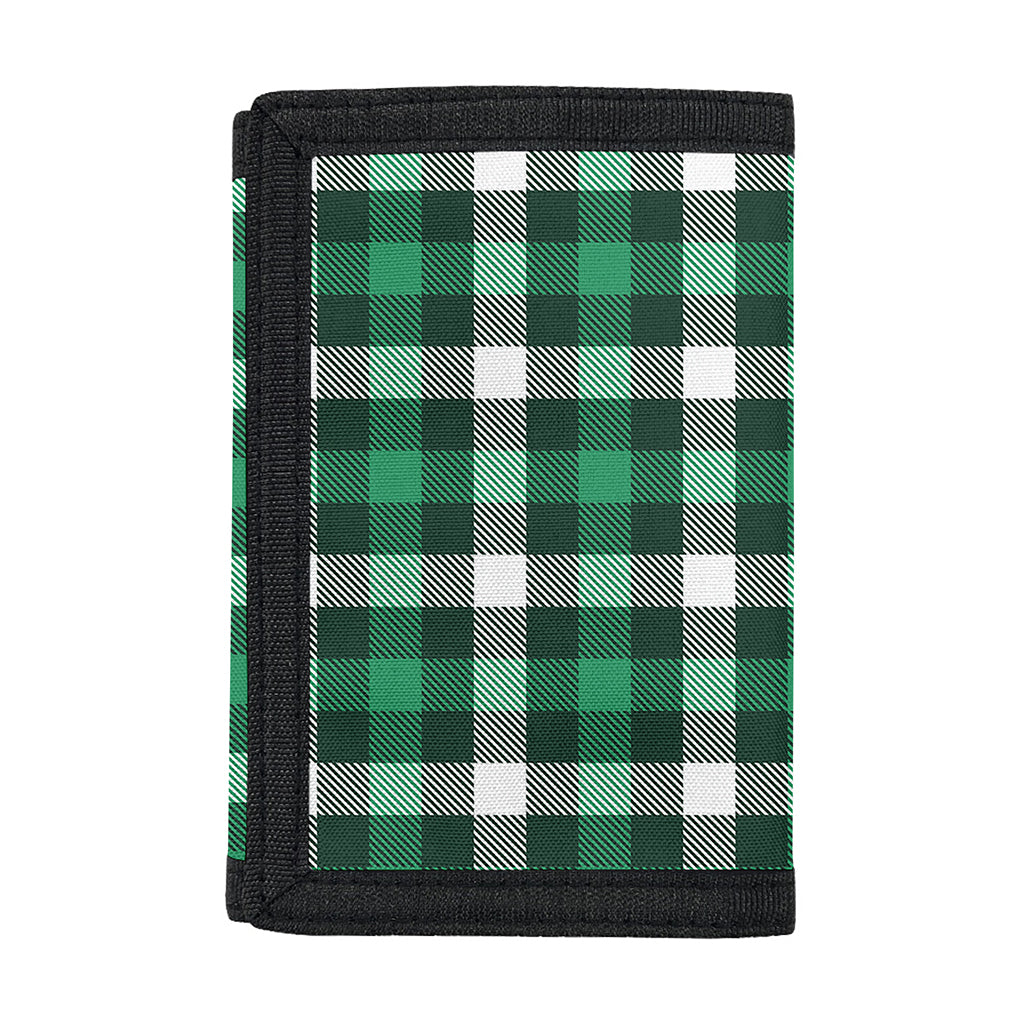 Saint Patrick's Day Stewart Plaid Print Trifold Wallet