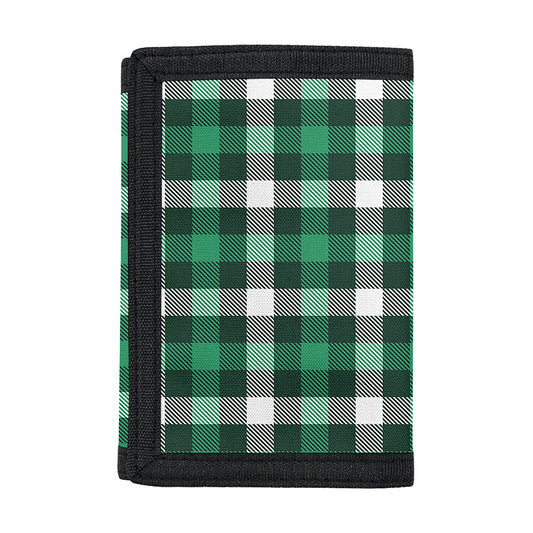Saint Patrick's Day Stewart Plaid Print Trifold Wallet
